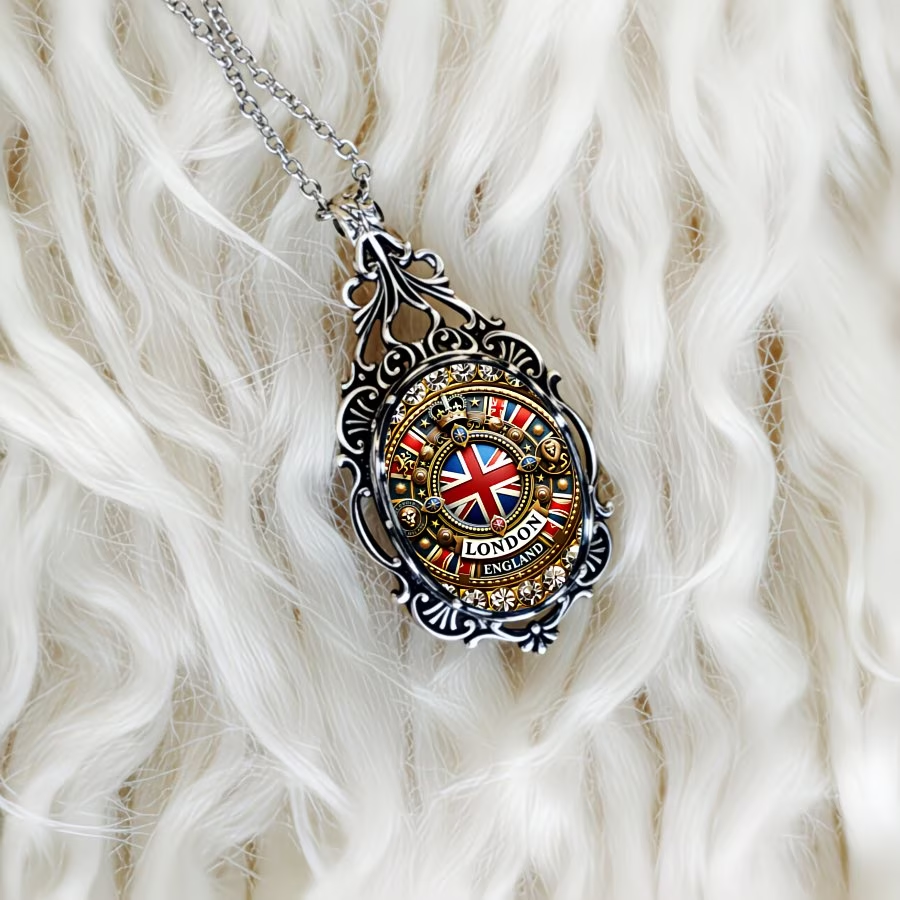 Royal British Flag Necklace