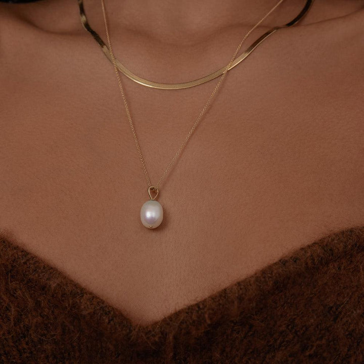 Carter Herringbone Chain Necklace